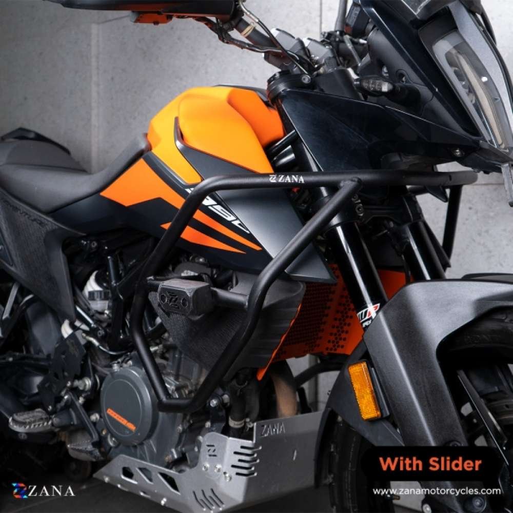 11119666170-1000X1000-1 Crash Guard With Slider Texture Matt Black Ktm 250/390 Adv