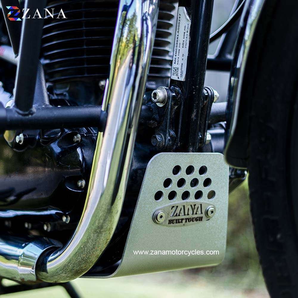 Honda Cb350 Aluminum Bash Plate Silver