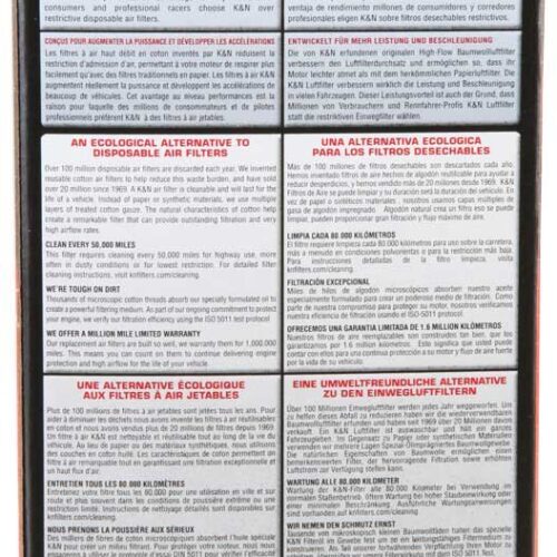 K&N Air Filter For Kawasaki Z800 (2013-15)