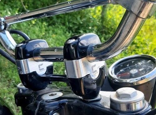 1 Inch Straight Handlebar Risers for Interceptor 650