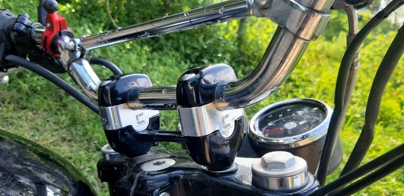 1 Inch Straight Handlebar Risers for Interceptor 650