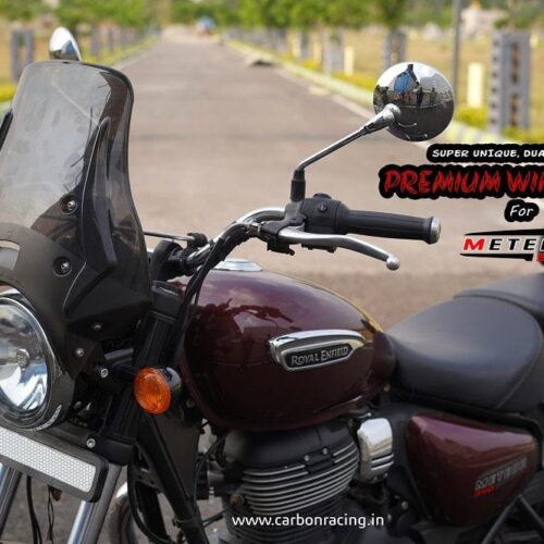 Wanderer Windshield For Royal Enfield Meteor Smoke