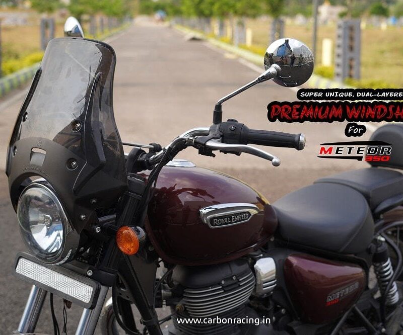Wanderer Windshield For Royal Enfield Meteor Smoke
