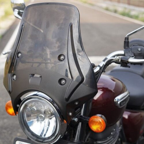 Wanderer Windshield For Royal Enfield Meteor Smoke