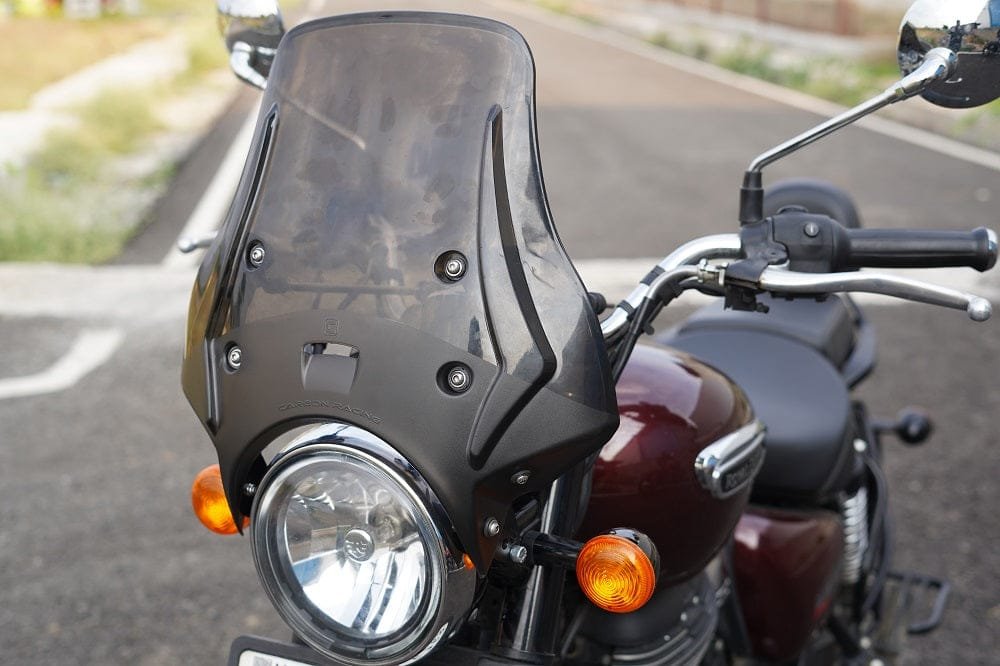 Wanderer Windshield For Royal Enfield Meteor Smoke