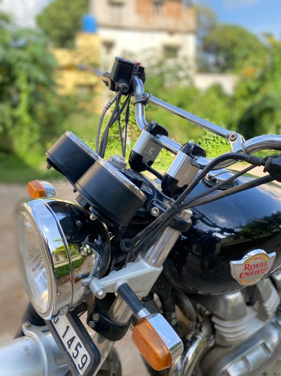 2 Inch Straight Handlebar Risers for Interceptor 650