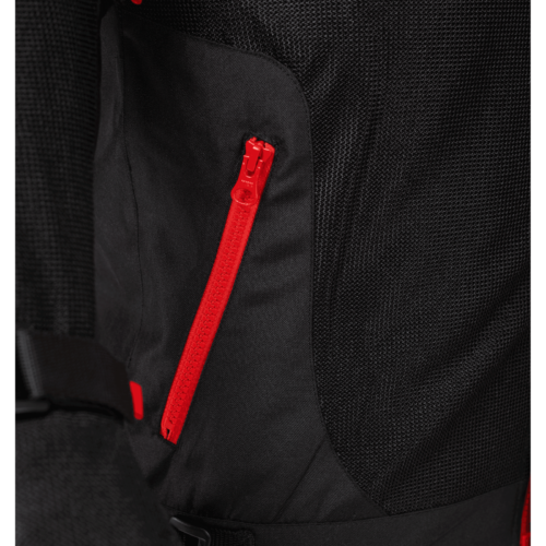 Moto Marshall Valor All Weather Black Red Riding Jacket