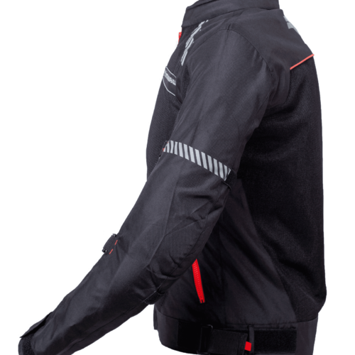 Moto Marshall Valor All Weather Black Red Riding Jacket