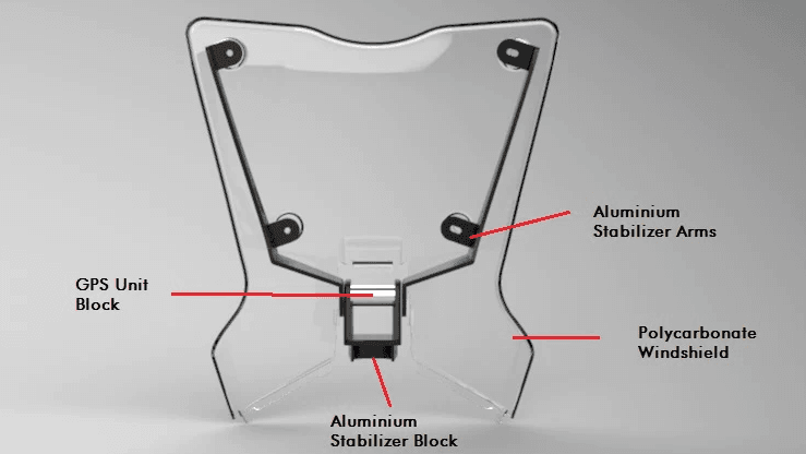 Ktm 390 Adventure Touring Windshield Orange