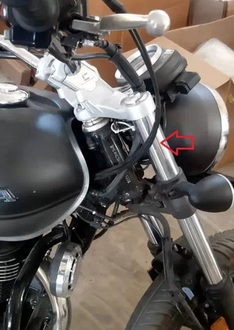 Inclined Handlebar Raisers For Cb350/H'Ness