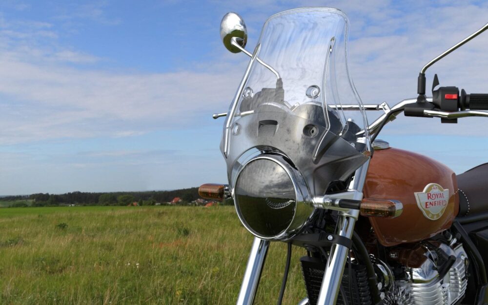Premium Windshield For Royal Enfield Interceptor Clear
