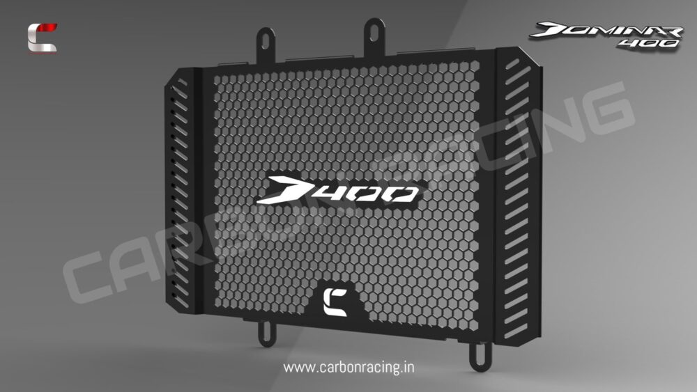 Carbon Racing Radiator Guard For Dominar 400