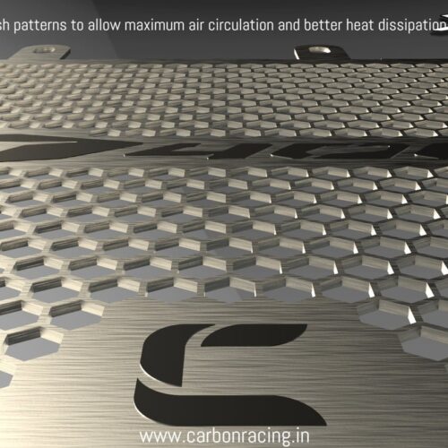 Carbon Racing Radiator Guard For Dominar 400