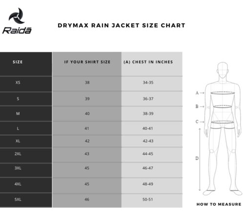 Raida Drymax Rain Jacket Black