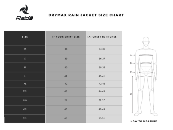 Raida Drymax Rain Jacket Black