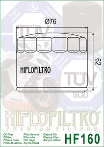 Hi Flo Oil Filter Hf159