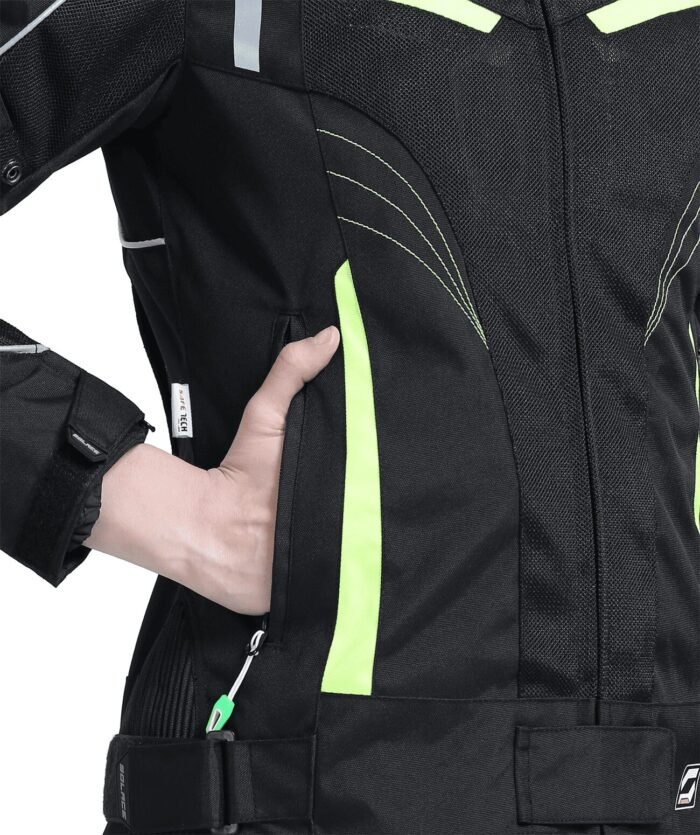 Solace Asmi Ladies Jacket V3.0 Black & Neon