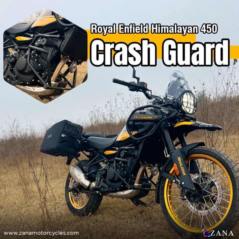 Crash Guard With Slider Texture Black Type-1 For Himalayan450