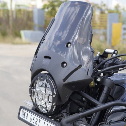 Wanderer Premium Touring Windshield For Himalayan 450 Smoked