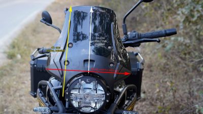 Wanderer Premium Touring Windshield For Himalayan 450 Smoked