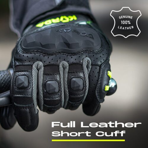 Korda Guard Semi Gauntlet Fluro Yellow Riding Gloves
