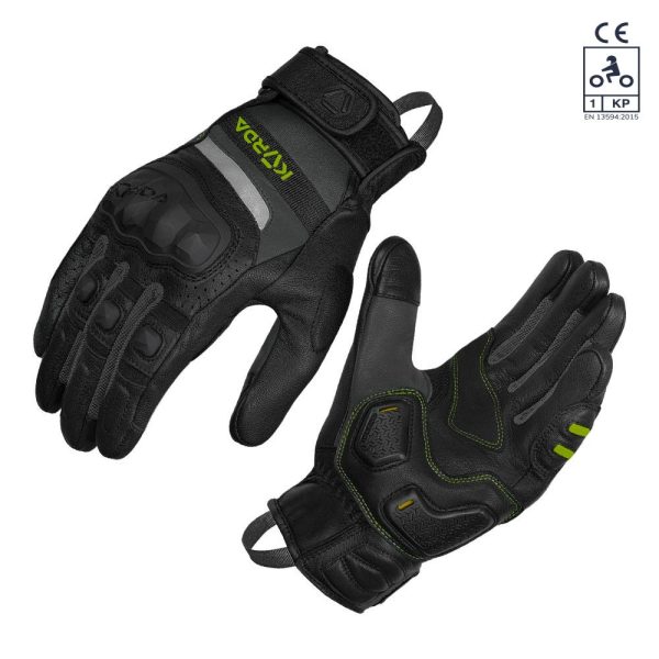Korda Guard Semi Gauntlet Fluro Yellow Riding Gloves