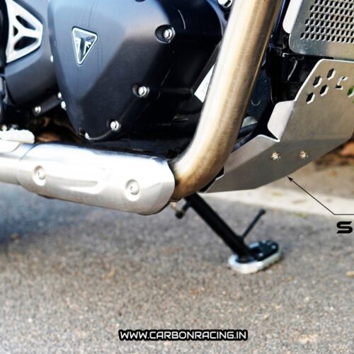 Premium Aluminium Bash Plate Skid Plate For Triumph Speed 400 Black