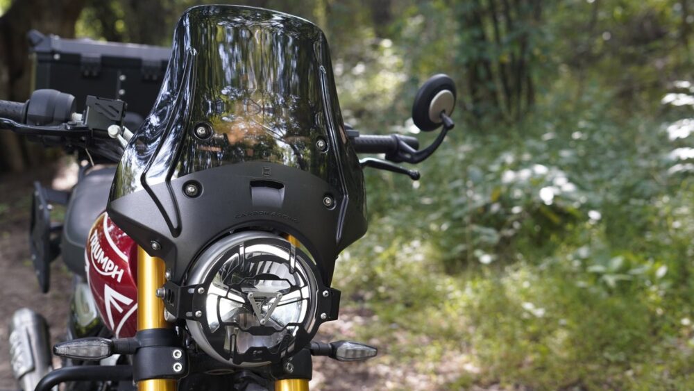 Wanderer Premium Touring Windshield For Triumph Scrambler 400X Smoked