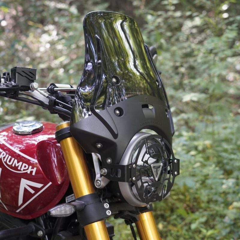 Wanderer Premium Touring Windshield For Triumph Scrambler 400X Smoked