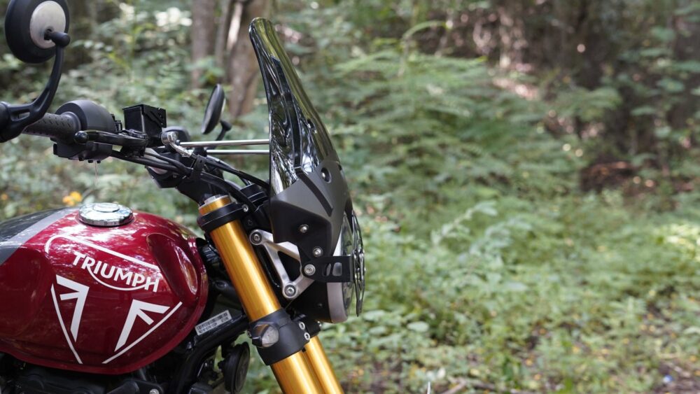 Wanderer Premium Touring Windshield For Triumph Scrambler 400X Smoked