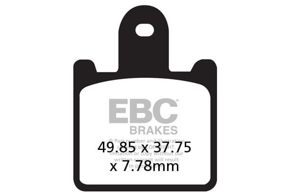 Ebc double-h sintered brake pad fa417/4hh