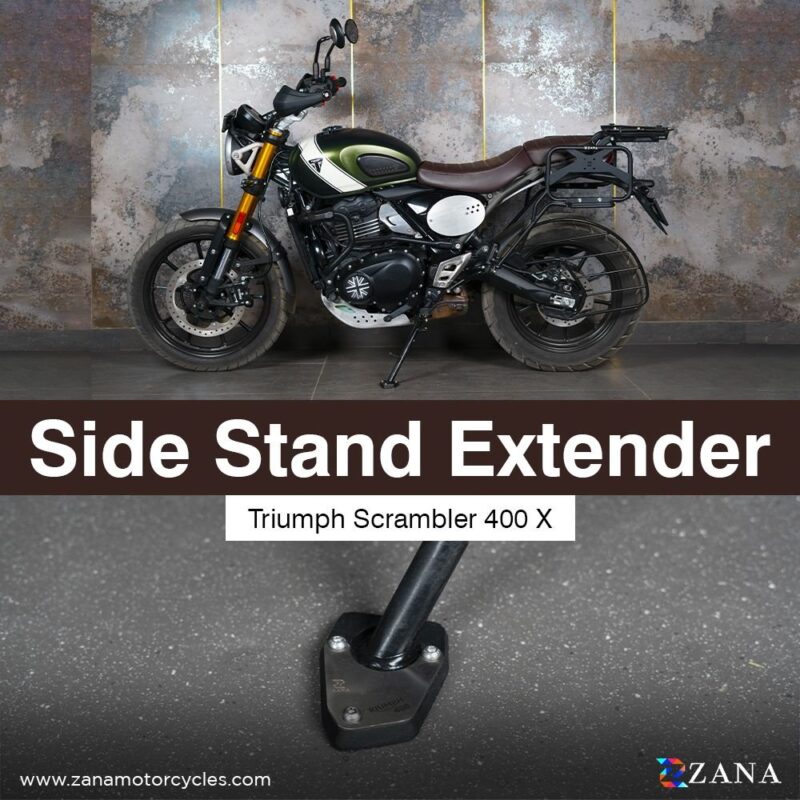 Side Stand Extender Black For Triumph Scrambler 400 x