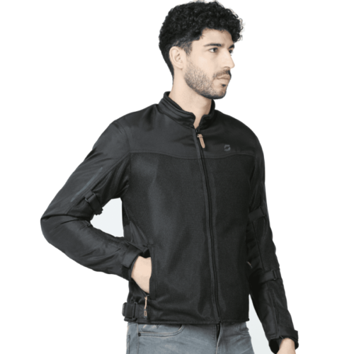 Thrift Mesh Riding Jacket Solace black