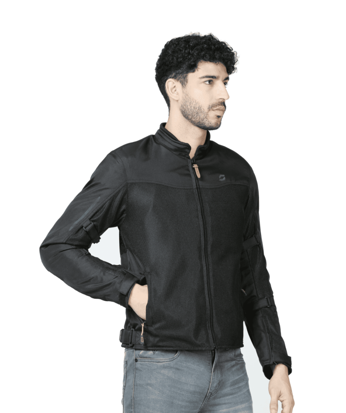 Thrift Mesh Riding Jacket Solace black