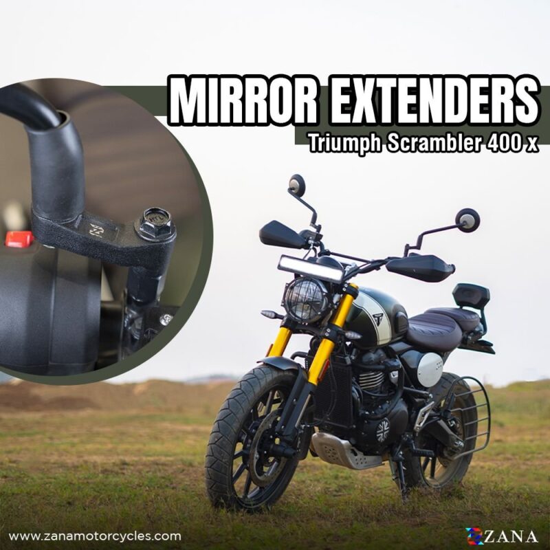 Zana Mirror Extender Aluminum For Scrambler 400