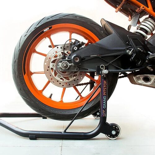 Rear Non Dismantable Universal-350kg Black With with Skate Wheels