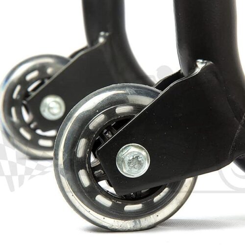Rear Non Dismantable Universal-350kg Black With with Skate Wheels