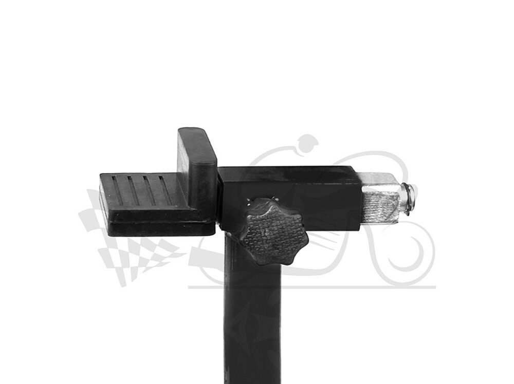 Dismantable Rear Paddock Stand with Skate Wheels  Black Bike Wt upto: 450 kgs