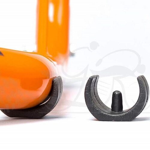 Dismantable Rear Paddock Stand with Skate Wheels Orange