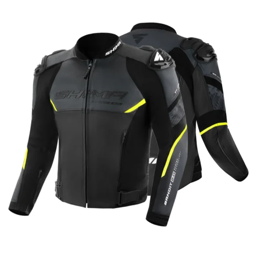 Shima Bandit2 Fluo Leather jacket