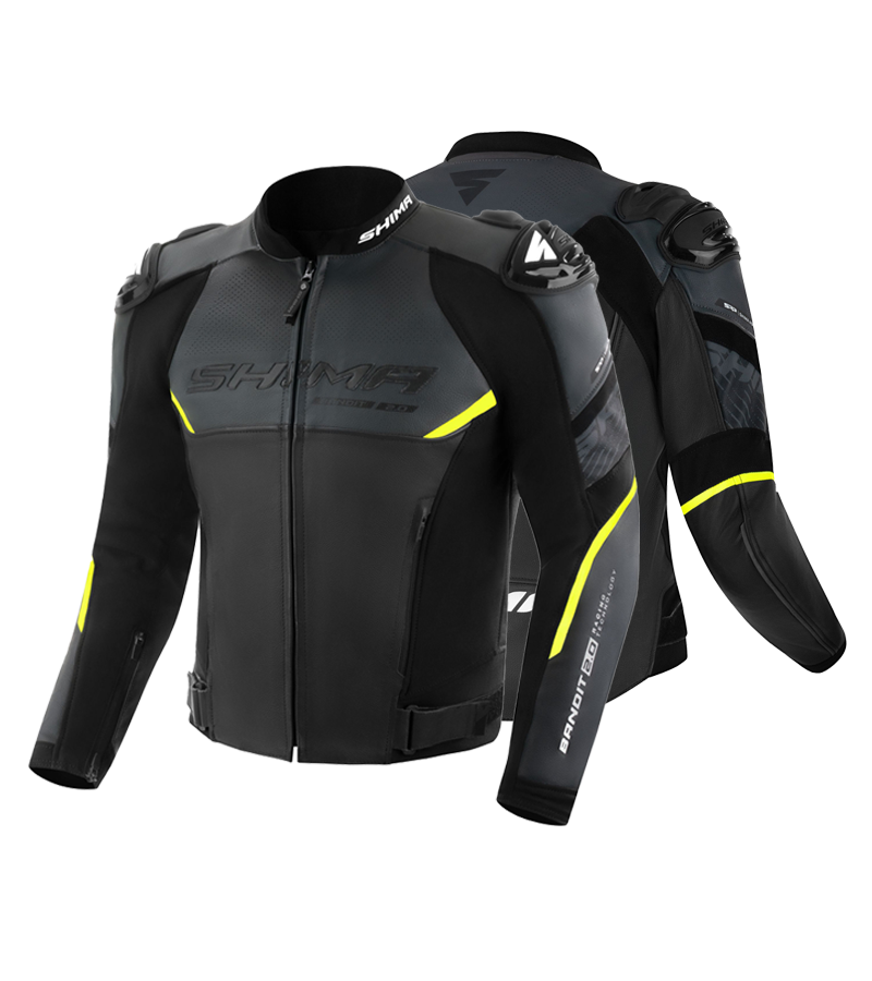 Shima Bandit2 Fluo Leather jacket