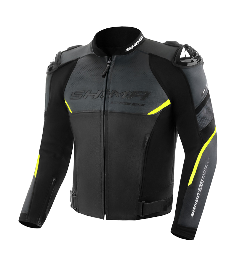 Shima Bandit2 Fluo Leather jacket