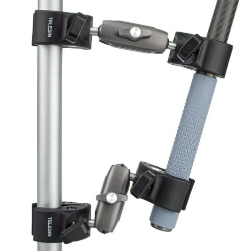 Double crab claw pipe clamp mount Aluminum body