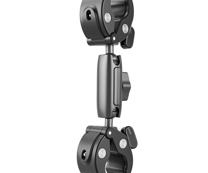 Double crab claw pipe clamp mount Aluminum body