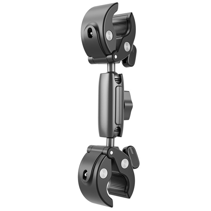 Double crab claw pipe clamp mount Aluminum body