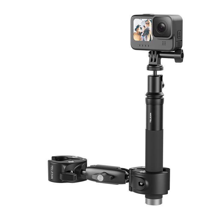 Double crab claw pipe clamp mount Aluminum body