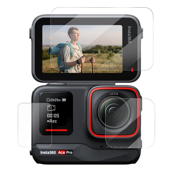 Tempered glass film for Insta360 Ace lens film x1 screen film x1