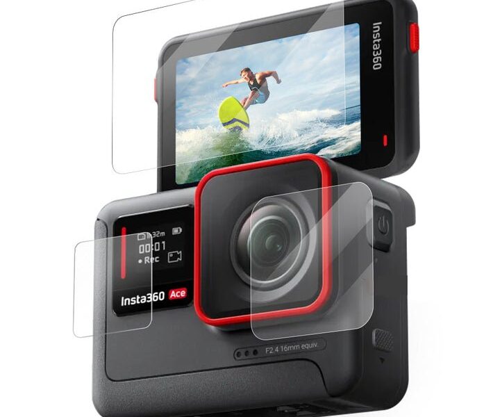 Tempered glass film for Insta360 Ace lens film x1 screen film x1