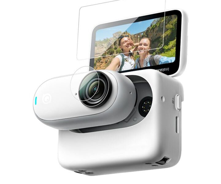 Tempered glass film for Insta360 GO 3 lens film x1 screen film x1