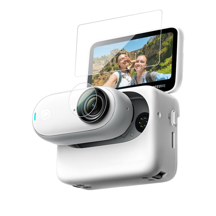 Tempered glass film for Insta360 GO 3 lens film x1 screen film x1
